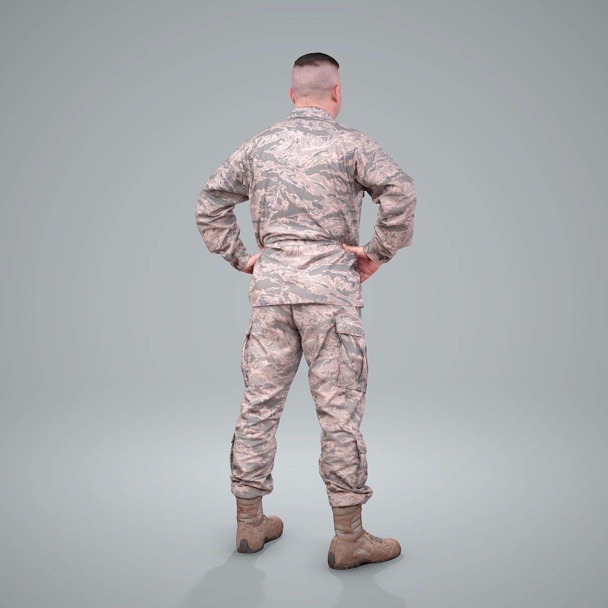 Smiling Standing Wearing Army Clothing CMan0211-HD2-O01P01-S 3D model_21
