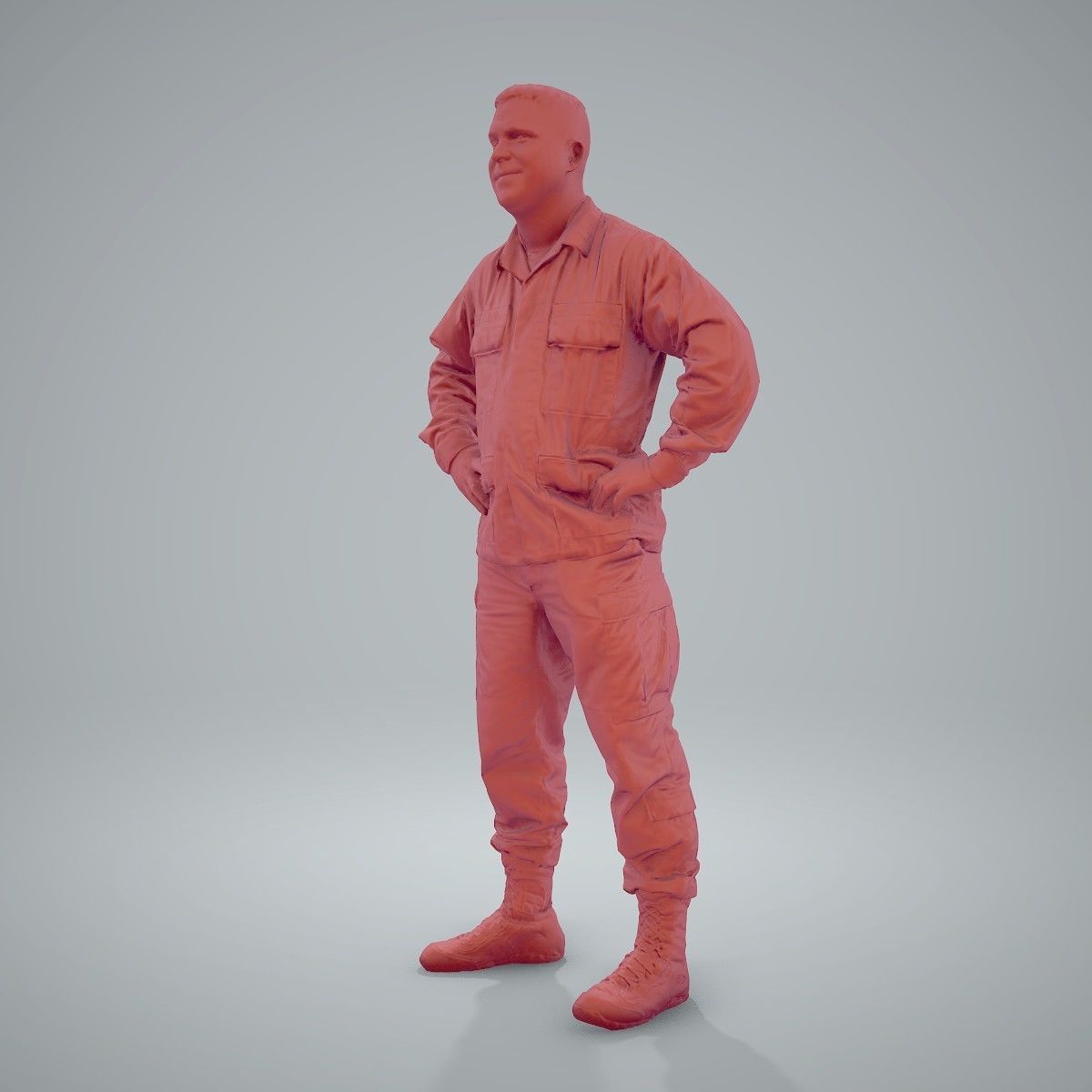 Smiling Standing Wearing Army Clothing CMan0211-HD2-O01P01-S 3D model_41