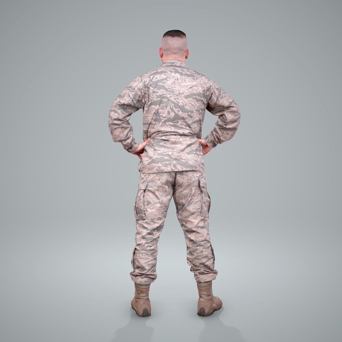 Smiling Standing Wearing Army Clothing CMan0211-HD2-O01P01-S 3D model_18