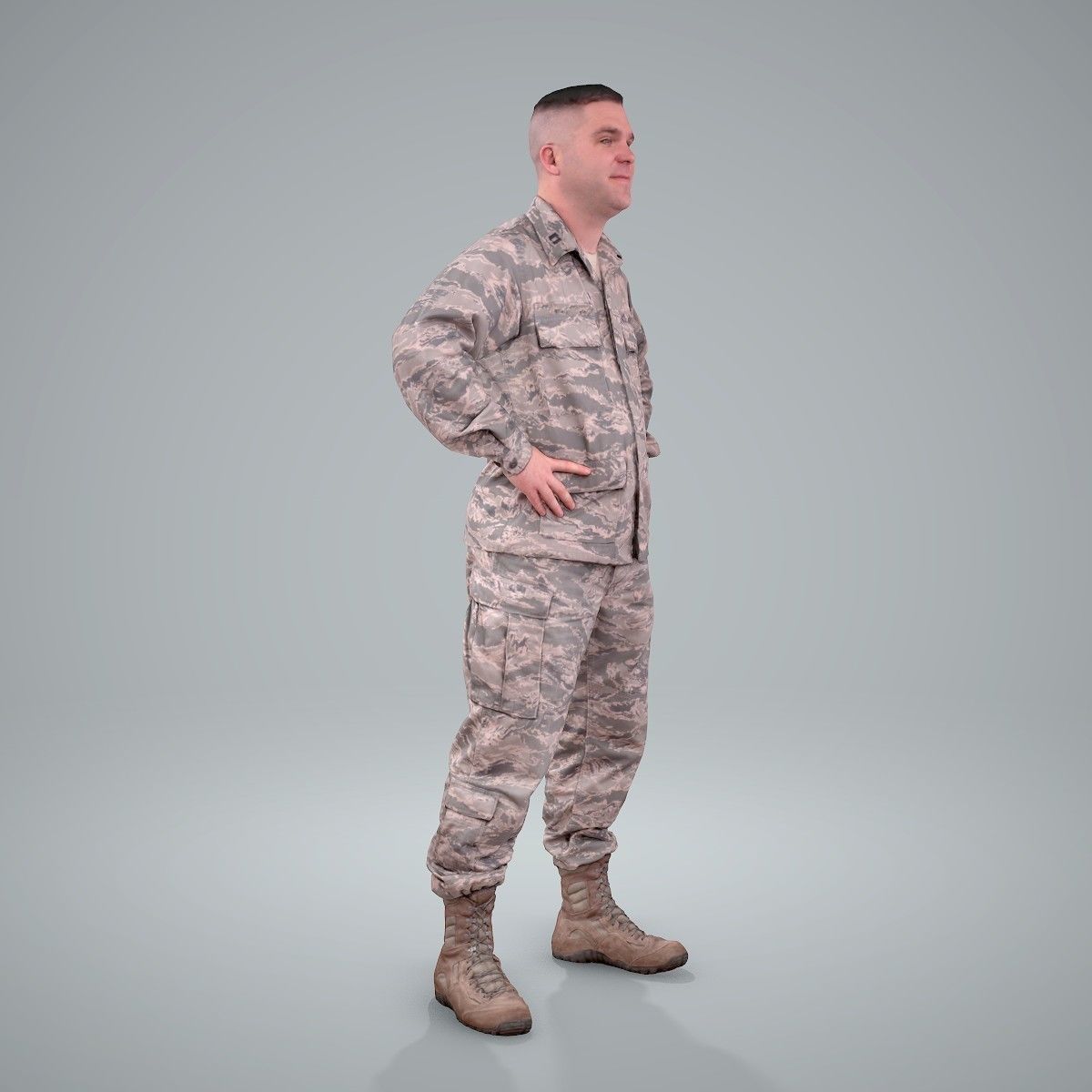Smiling Standing Wearing Army Clothing CMan0211-HD2-O01P01-S 3D model_31