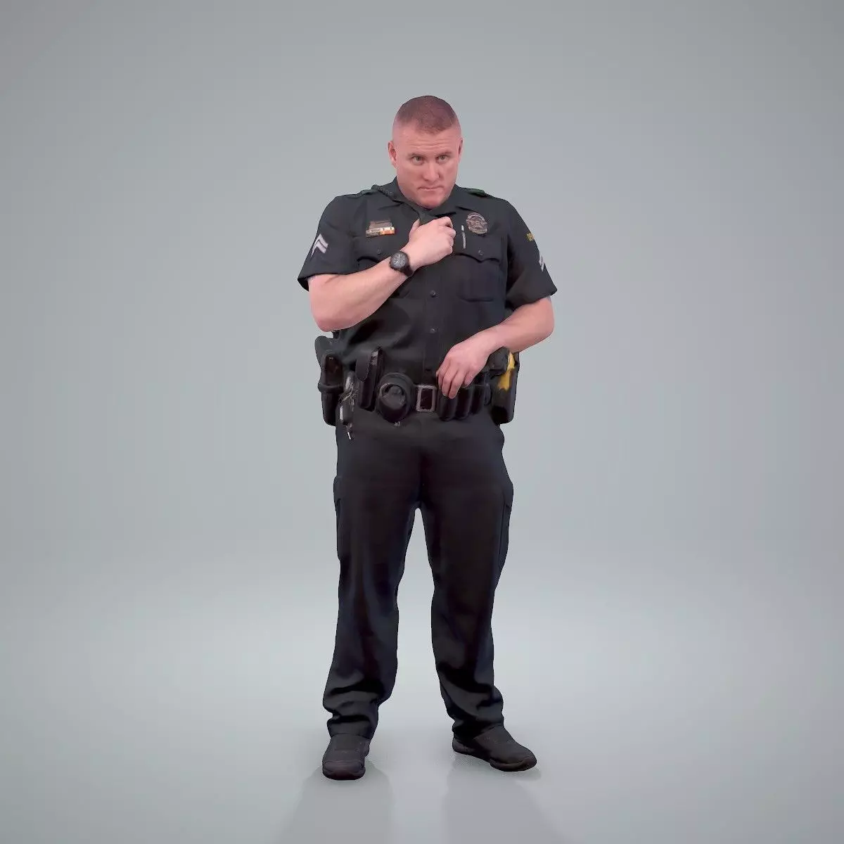 Policeman Talking to Ration CMan0208-HD2-O01P01-S 3D model_0