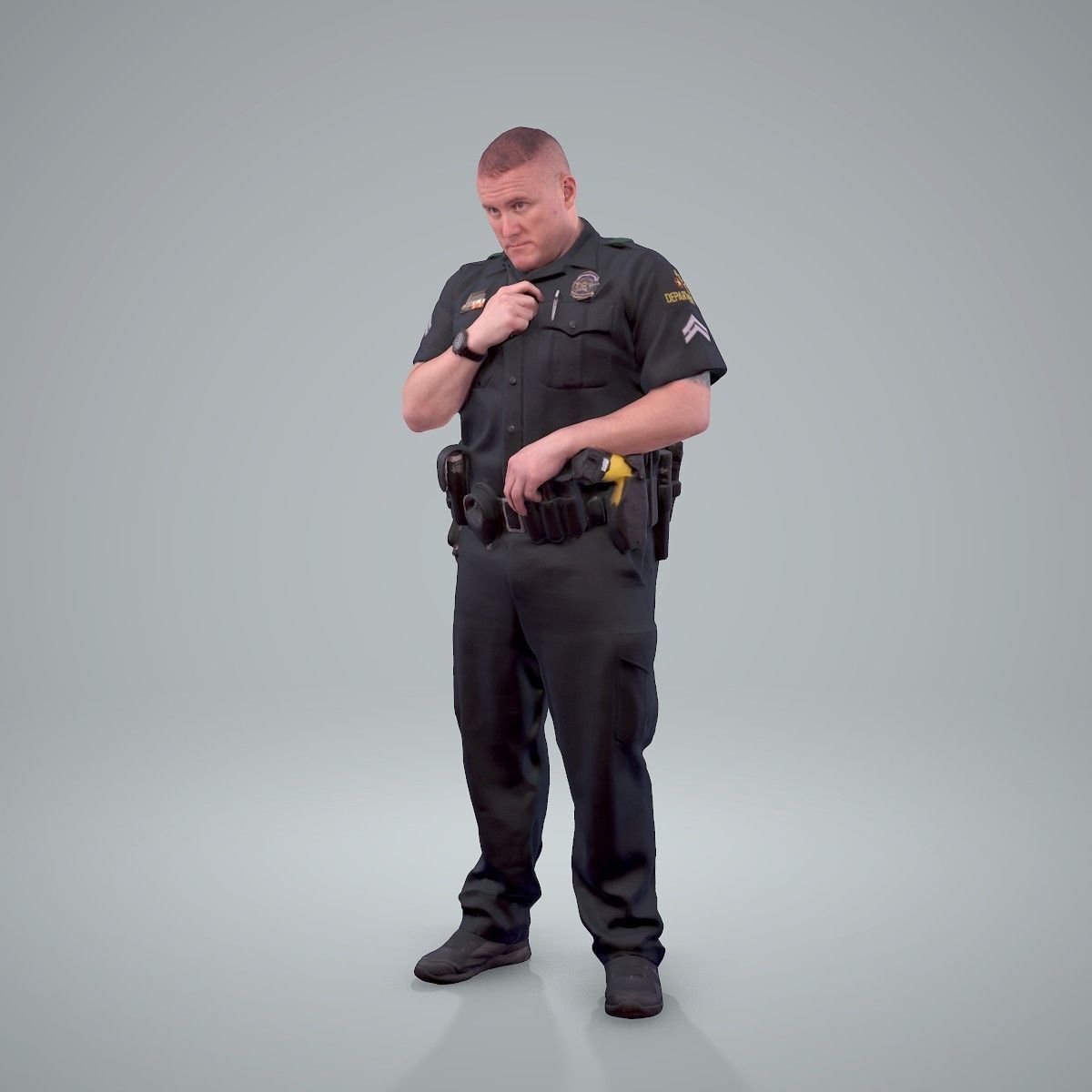 Policeman Talking to Ration CMan0208-HD2-O01P01-S 3D model_4