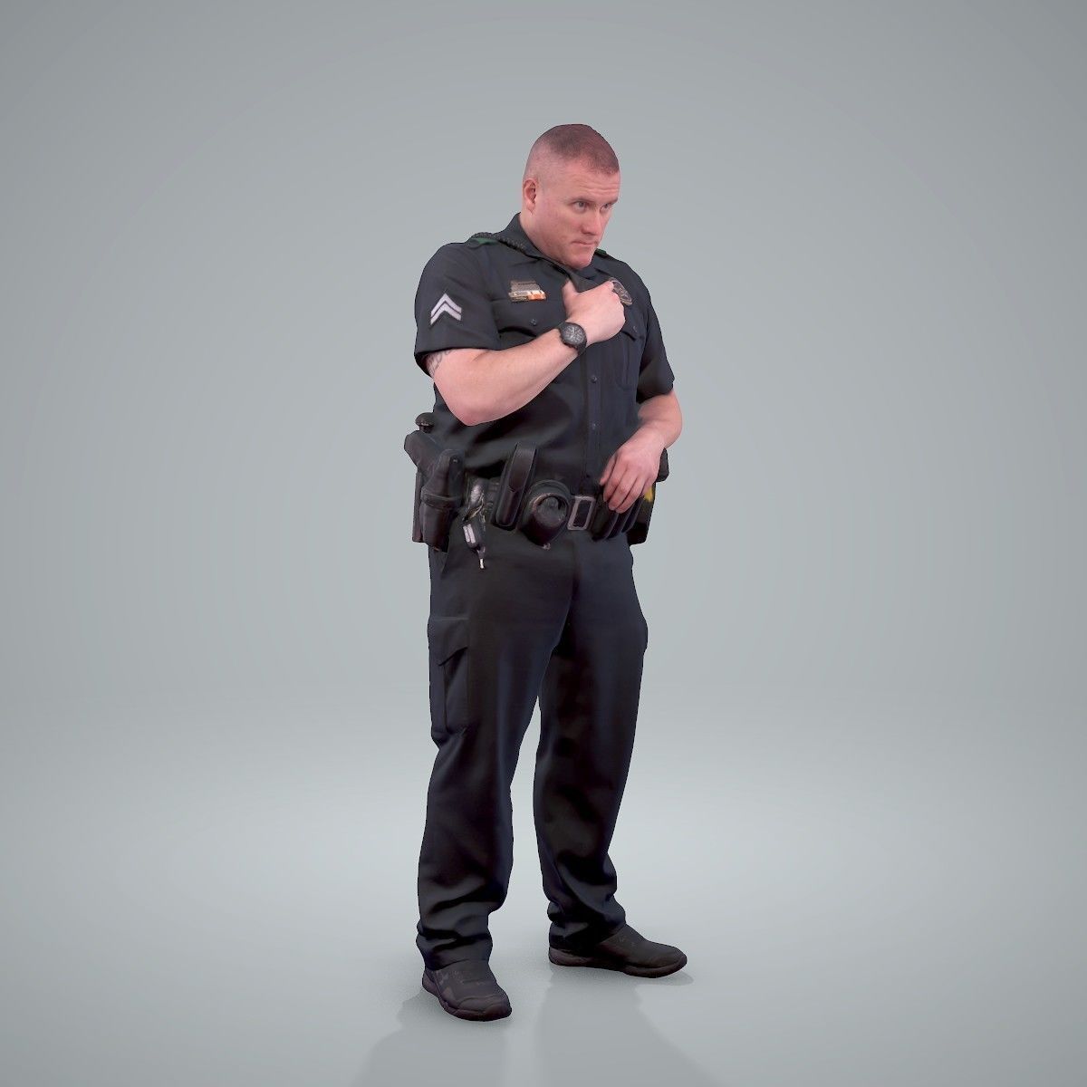 Policeman Talking to Ration CMan0208-HD2-O01P01-S 3D model_33