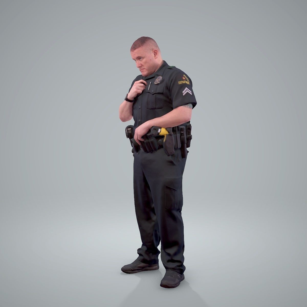Policeman Talking to Ration CMan0208-HD2-O01P01-S 3D model_6