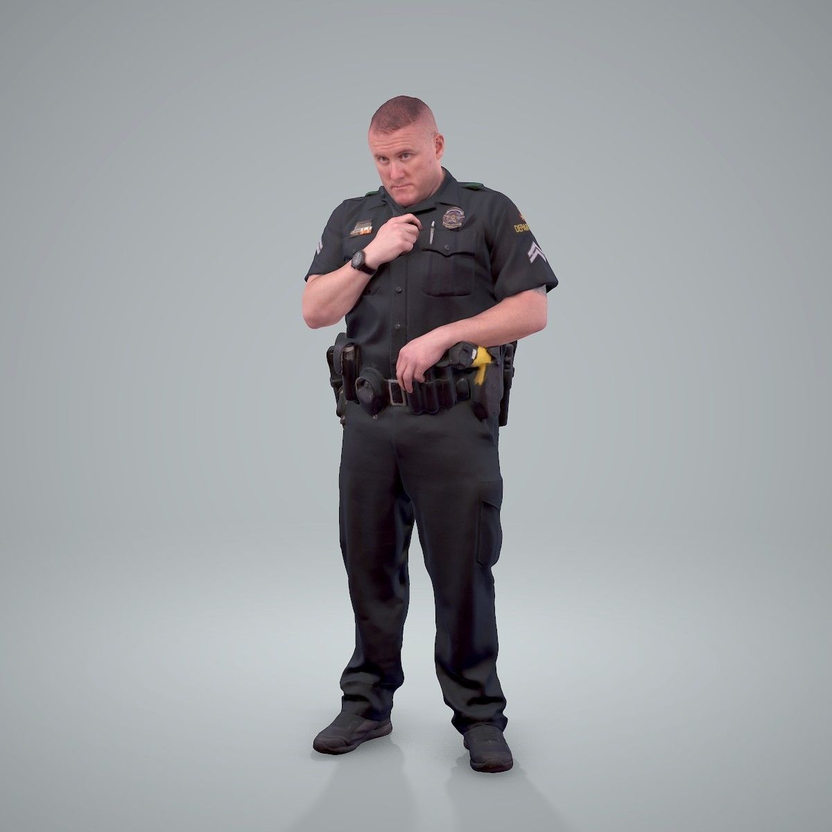 Policeman Talking to Ration CMan0208-HD2-O01P01-S 3D model_3