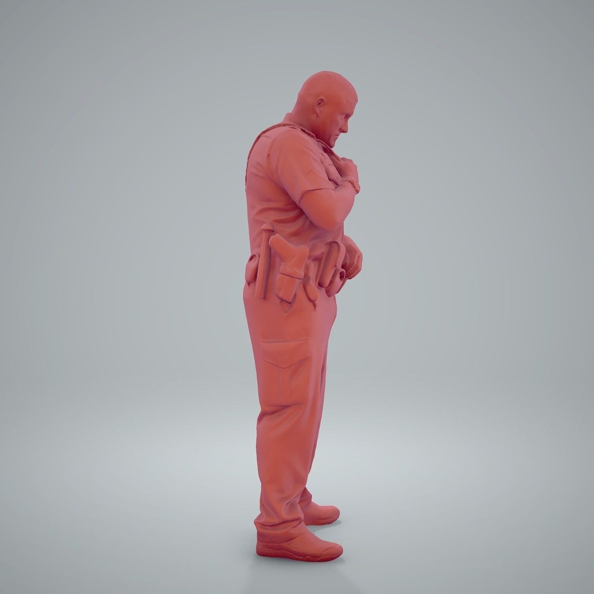 Policeman Talking to Ration CMan0208-HD2-O01P01-S 3D model_63