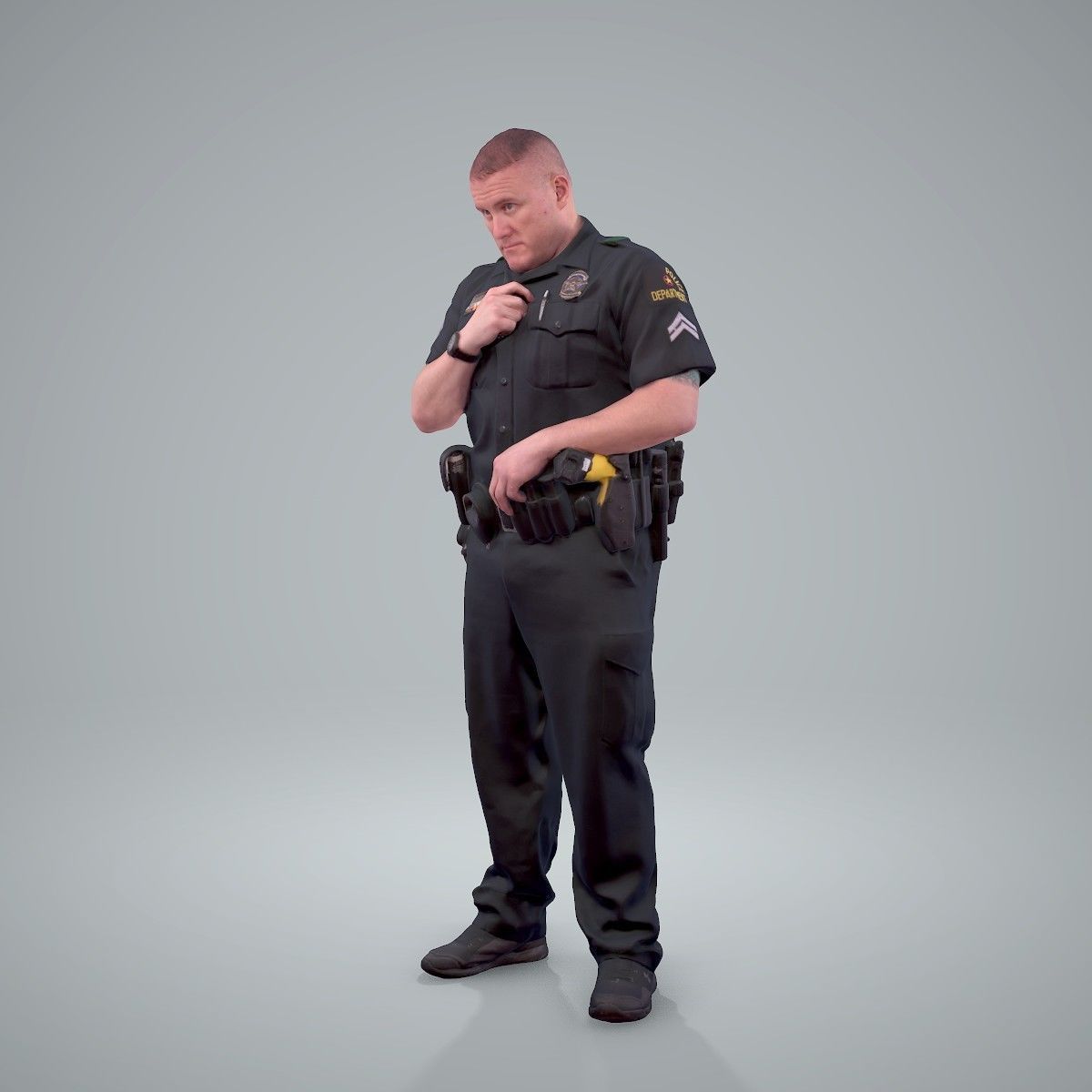 Policeman Talking to Ration CMan0208-HD2-O01P01-S 3D model_5