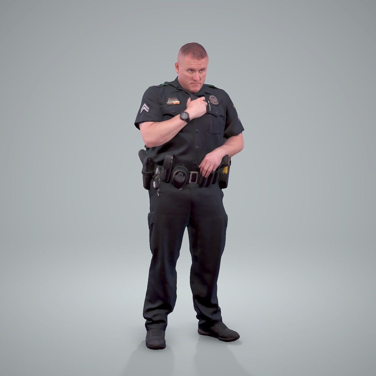 Policeman Talking to Ration CMan0208-HD2-O01P01-S 3D model_35