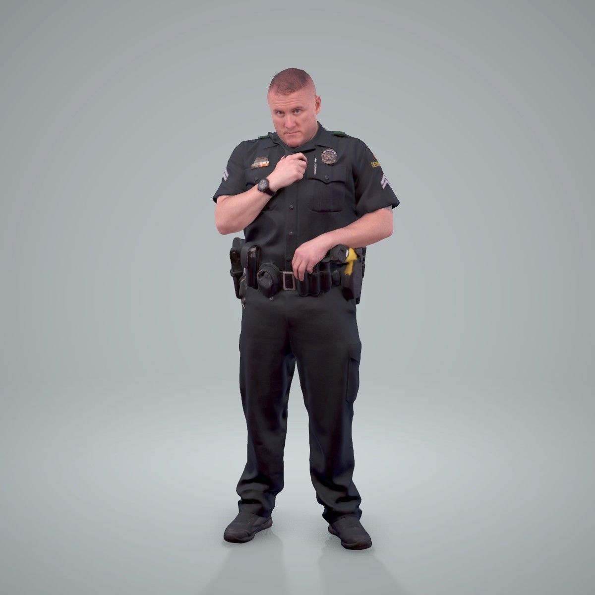 Policeman Talking to Ration CMan0208-HD2-O01P01-S 3D model_2