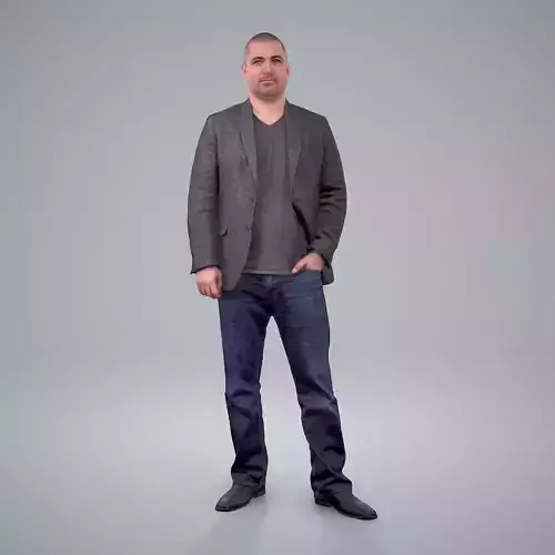 Casual Man with Jacket CMan0207-HD2-O01P01-S