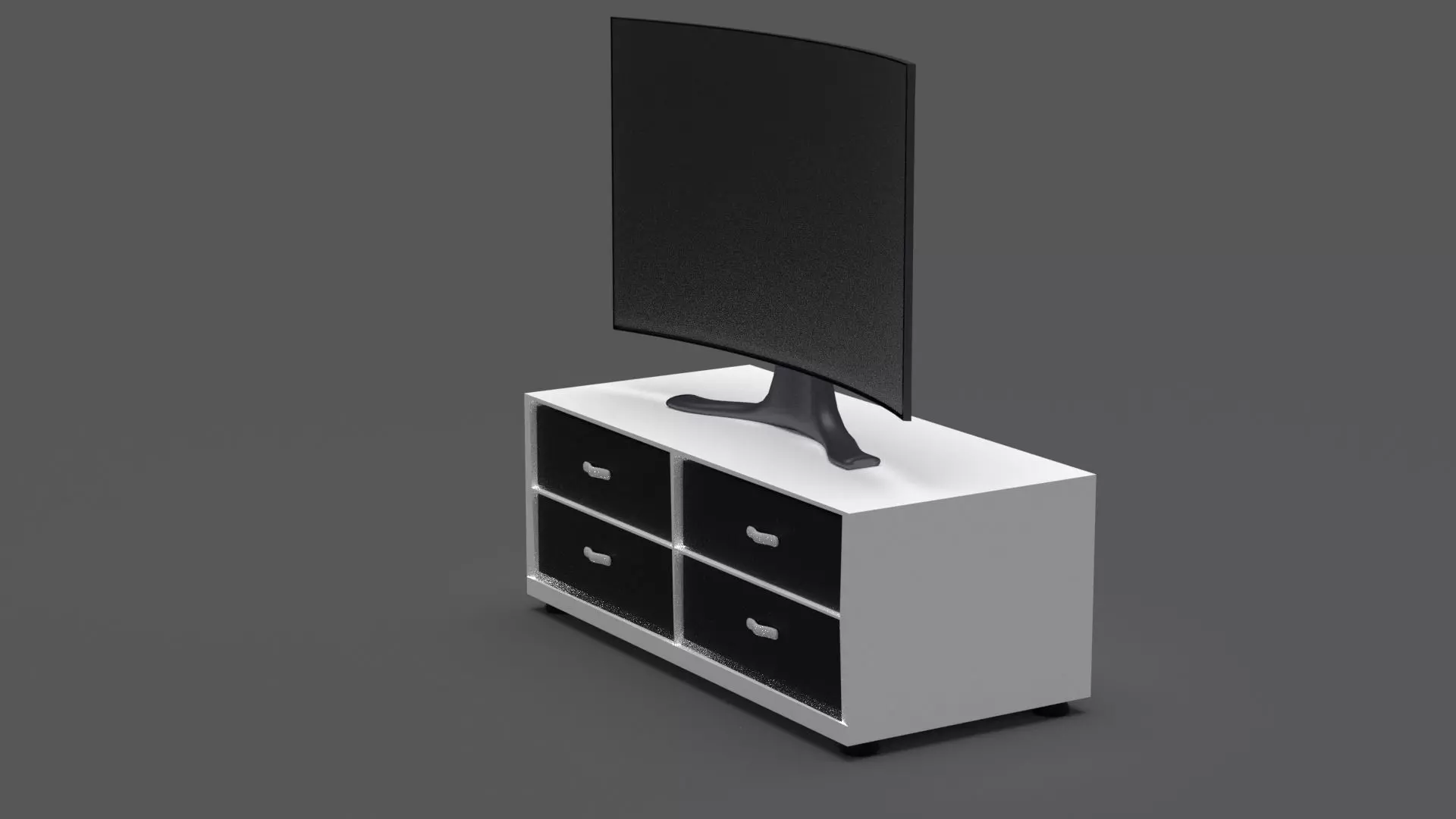 Table Model Television 3D model Curved LCD Television-TV Table VR / AR / low-poly | CGTrader