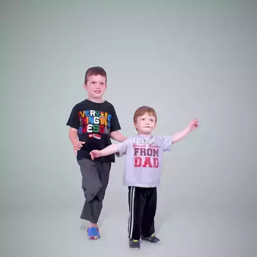 Two Child Boys CBoy0202-HD2-O01P01-S 3D model