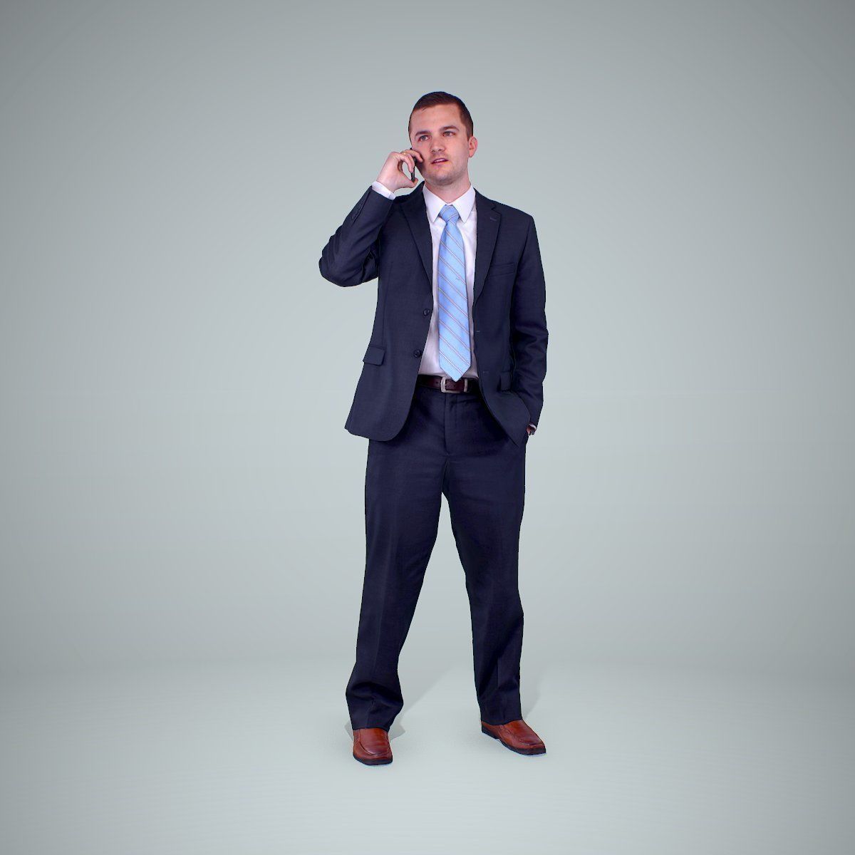 Business Man Talking with Phone BMan0205-HD2-O01P01-S 3D model_1