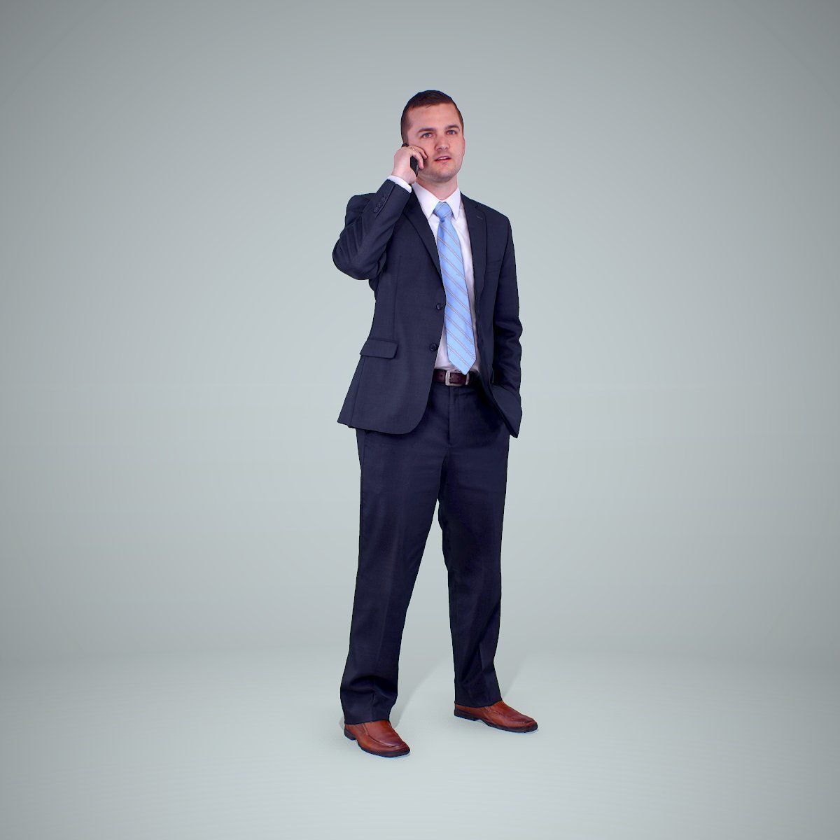 Business Man Talking with Phone BMan0205-HD2-O01P01-S 3D model_35