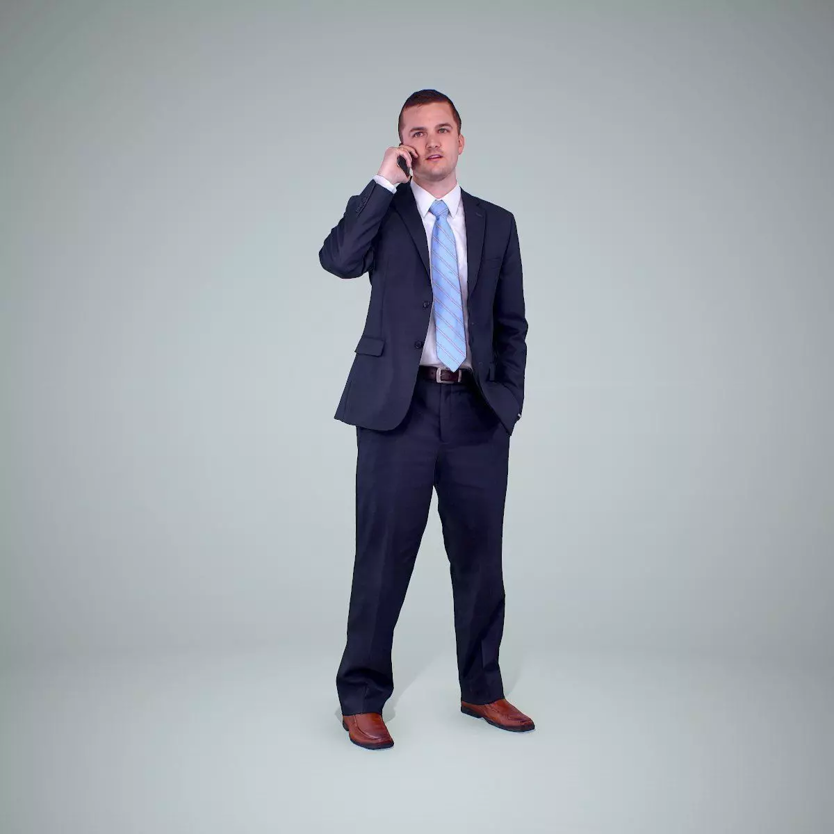 Business Man Talking with Phone BMan0205-HD2-O01P01-S 3D model_0