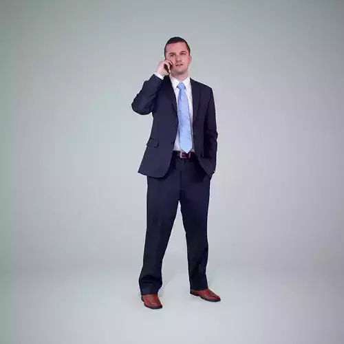 Business Man Talking with Phone BMan0205-HD2-O01P01-S