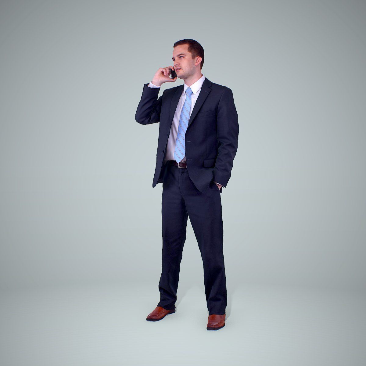 Business Man Talking with Phone BMan0205-HD2-O01P01-S 3D model_5