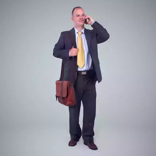 Business Man Talking with Phone BMan0203-HD2-O01P01-S