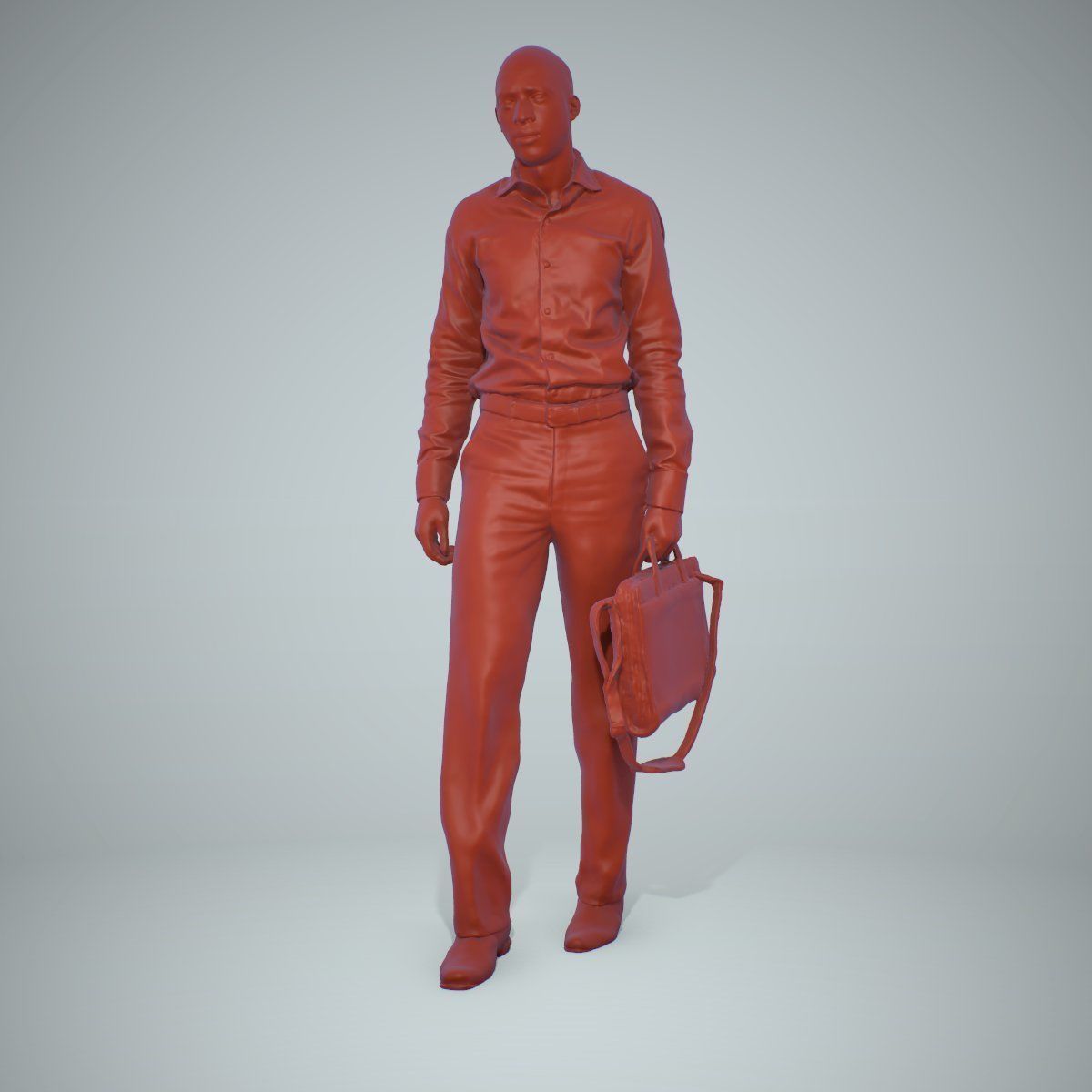 Business Man with Suitcase BMan0202-HD2-O02P02-S 3D model_36