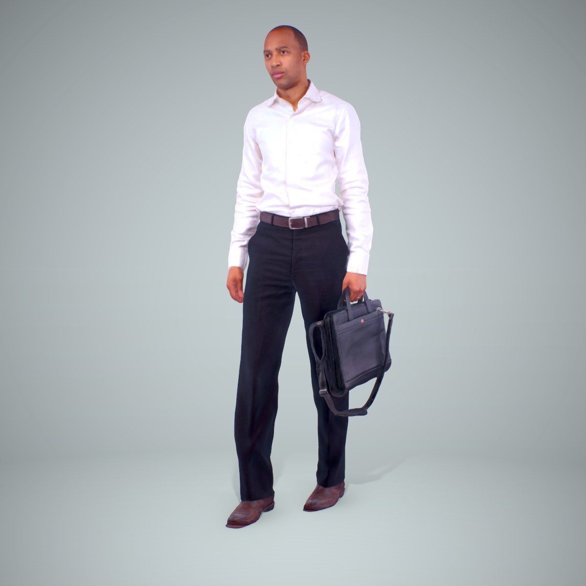 Business Man with Suitcase BMan0202-HD2-O02P02-S 3D model_2