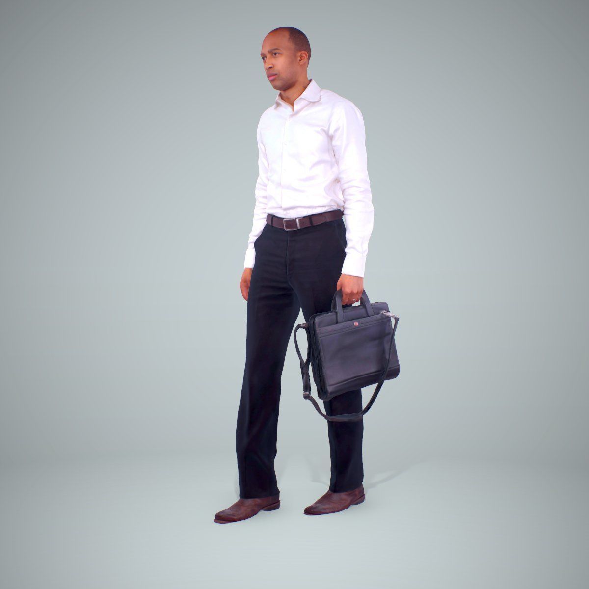 Business Man with Suitcase BMan0202-HD2-O02P02-S 3D model_4