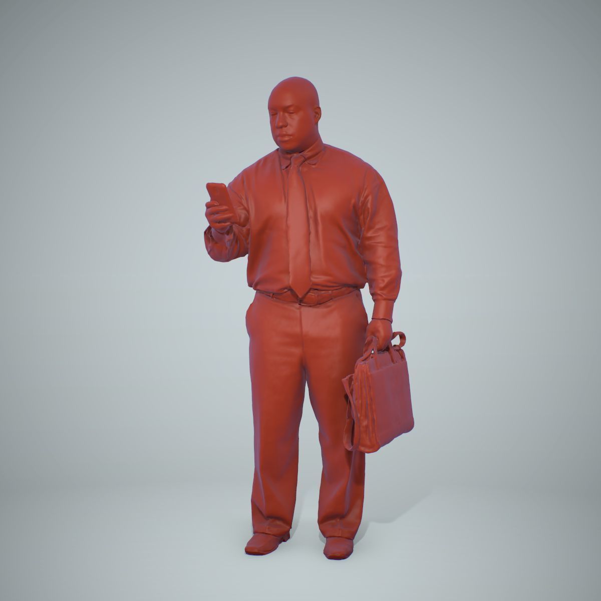 Business Man with Phone and Suitcase BMan0201-HD2-O01P01-S 3D model_37