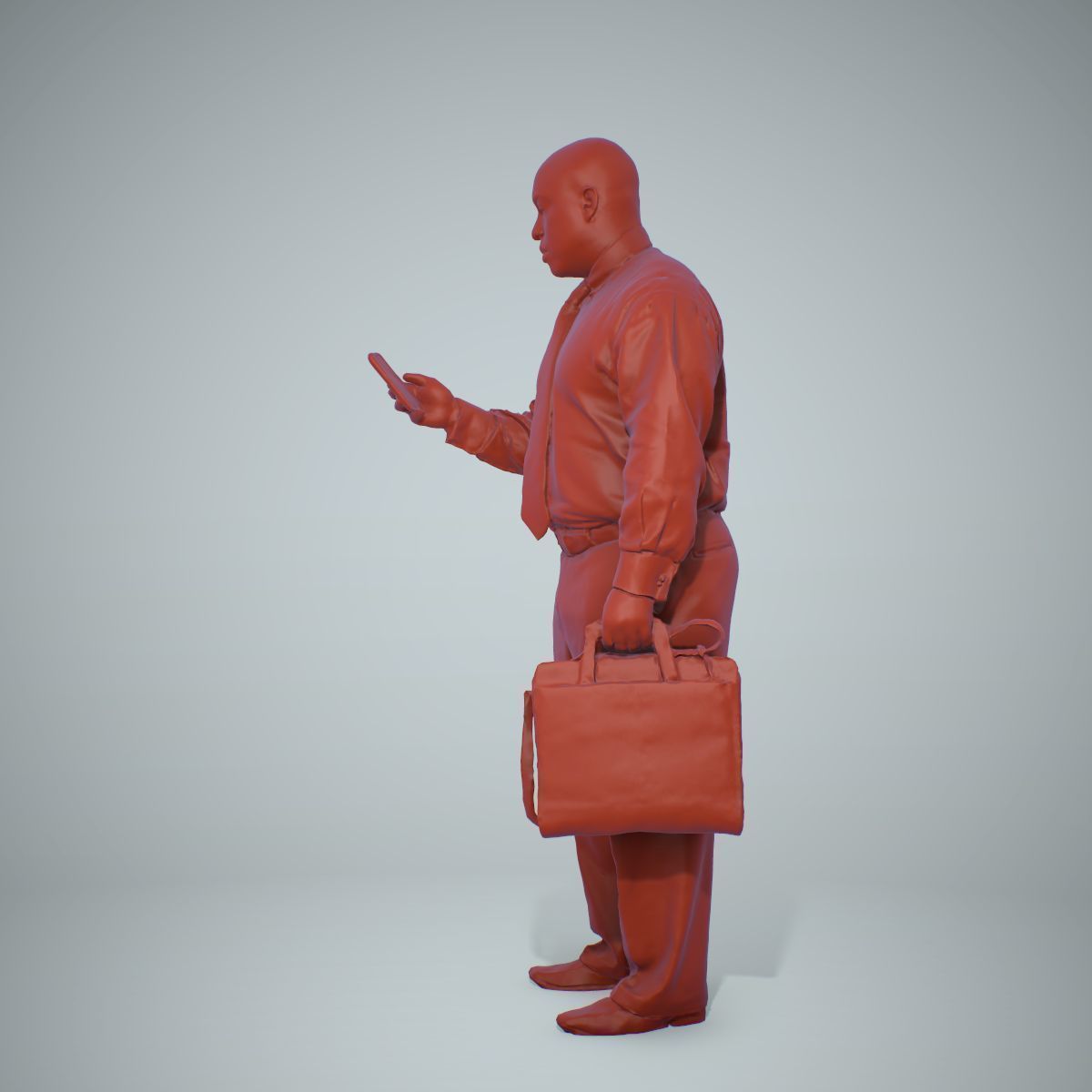 Business Man with Phone and Suitcase BMan0201-HD2-O01P01-S 3D model_44