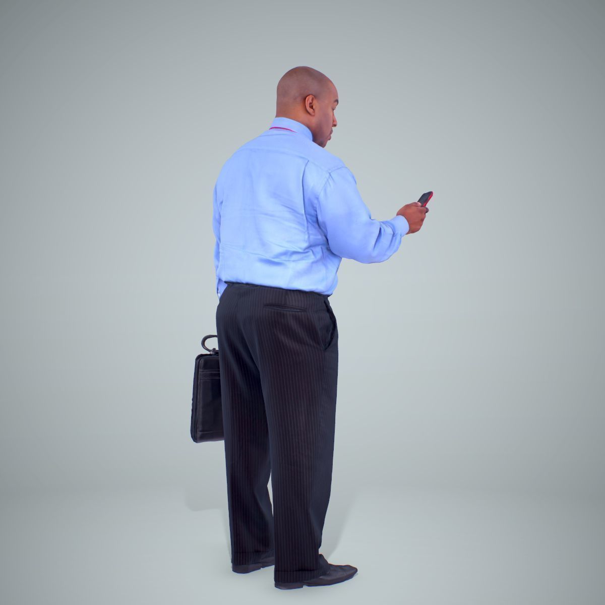 Business Man with Phone and Suitcase BMan0201-HD2-O01P01-S 3D model_24