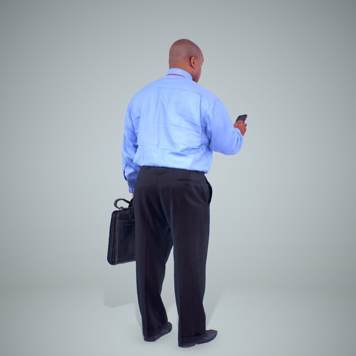 Business Man with Phone and Suitcase BMan0201-HD2-O01P01-S 3D model_22