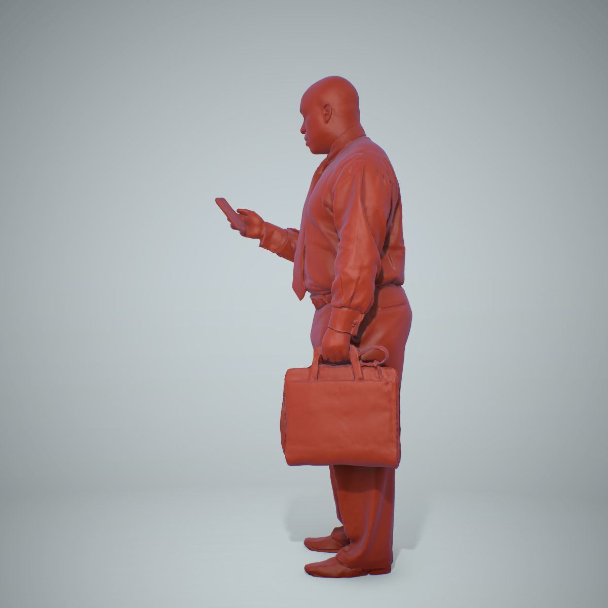 Business Man with Phone and Suitcase BMan0201-HD2-O01P01-S 3D model_45
