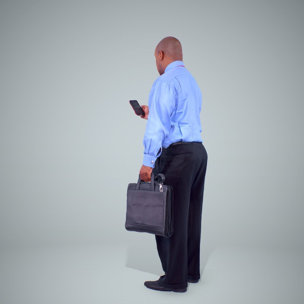 Business Man with Phone and Suitcase BMan0201-HD2-O01P01-S 3D model_13