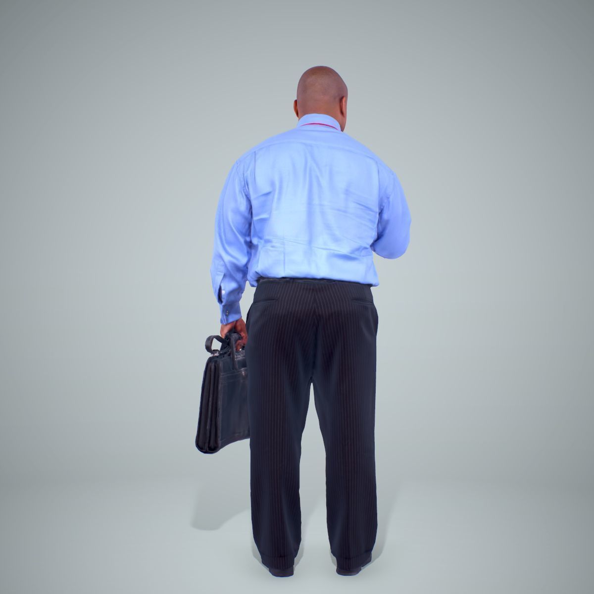 Business Man with Phone and Suitcase BMan0201-HD2-O01P01-S 3D model_19