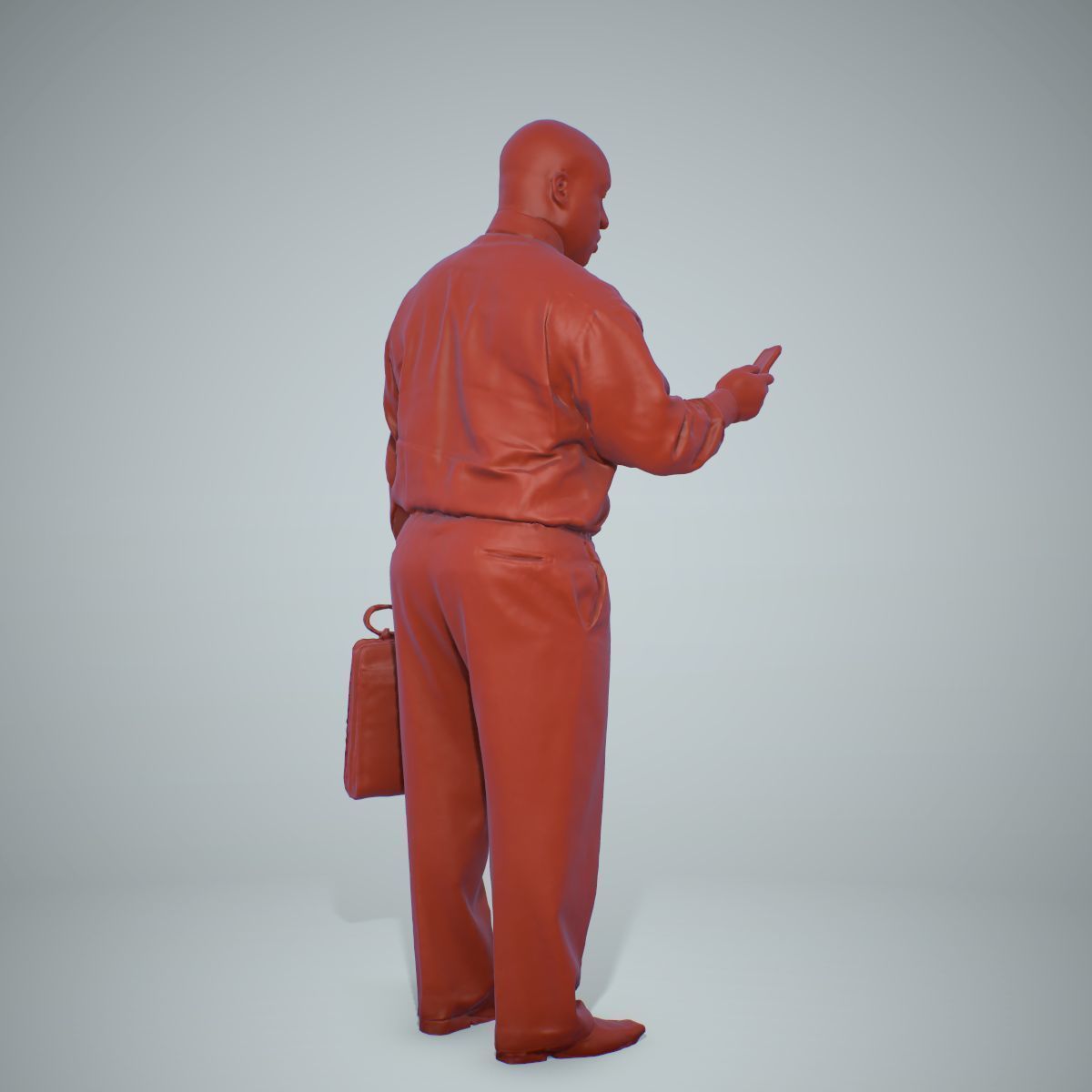 Business Man with Phone and Suitcase BMan0201-HD2-O01P01-S 3D model_59