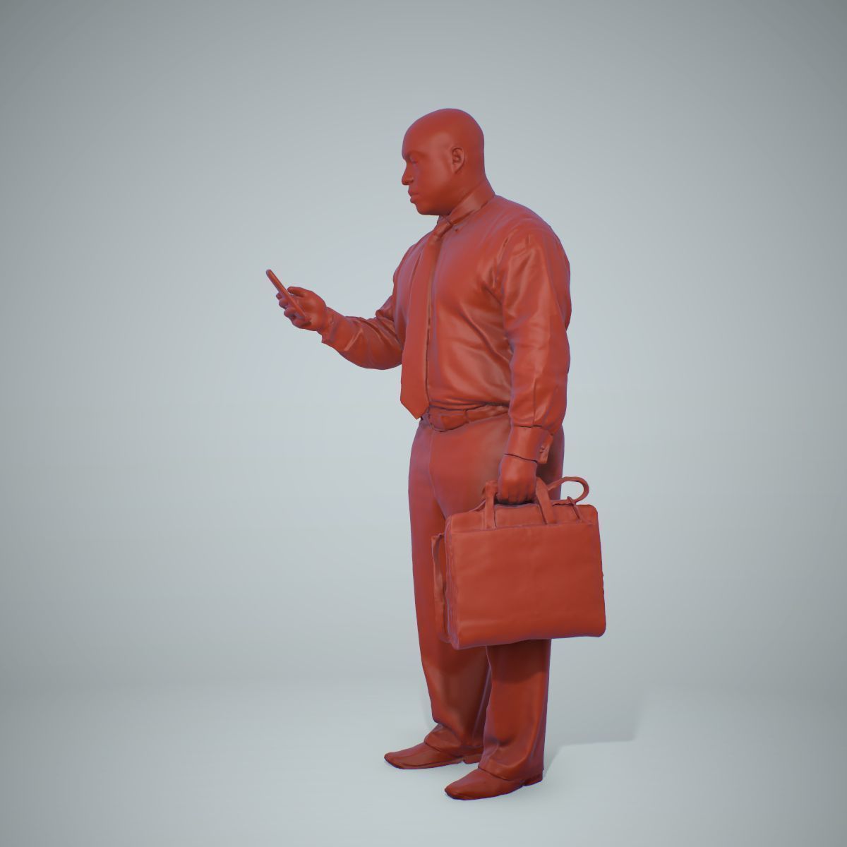 Business Man with Phone and Suitcase BMan0201-HD2-O01P01-S 3D model_42