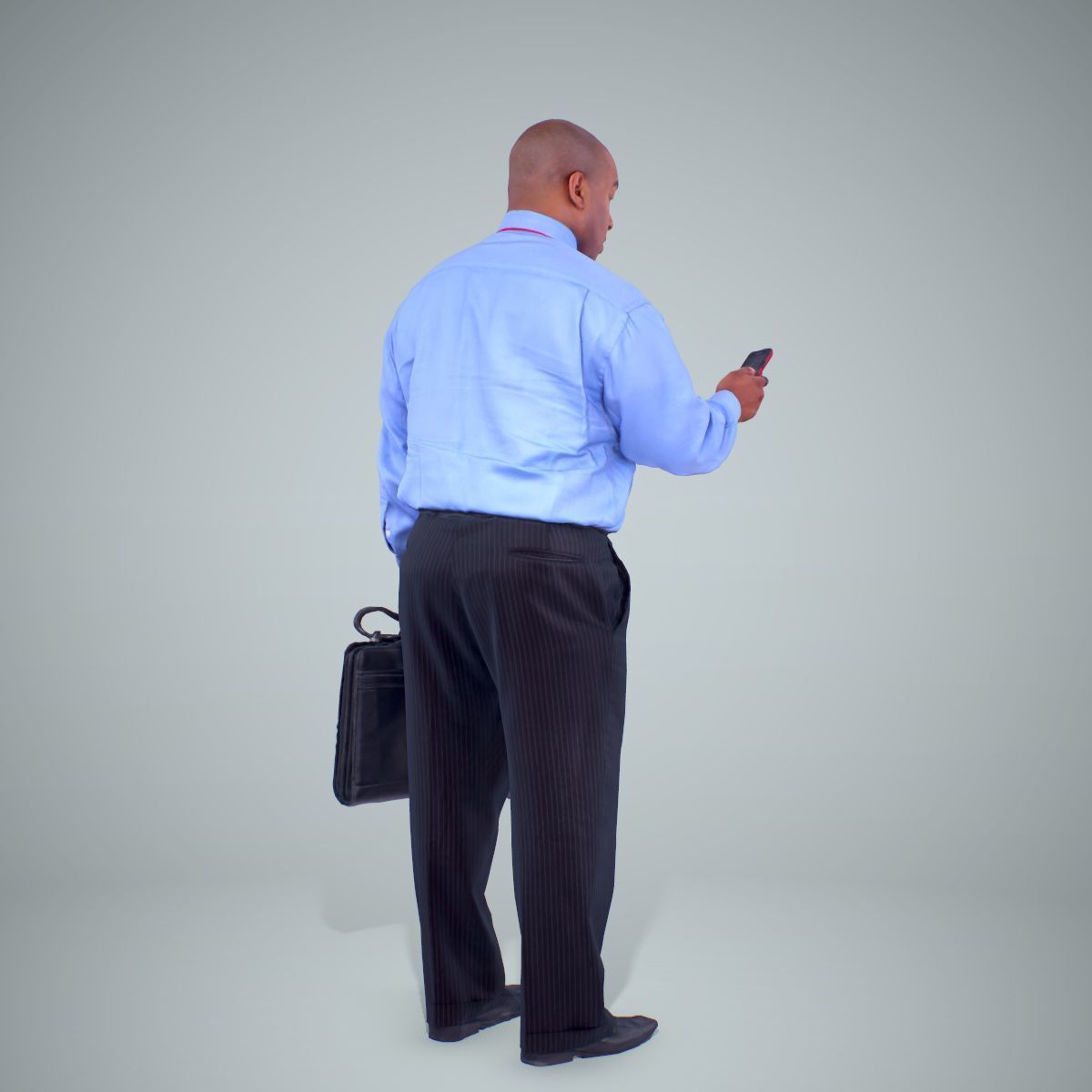 Business Man with Phone and Suitcase BMan0201-HD2-O01P01-S 3D model_23