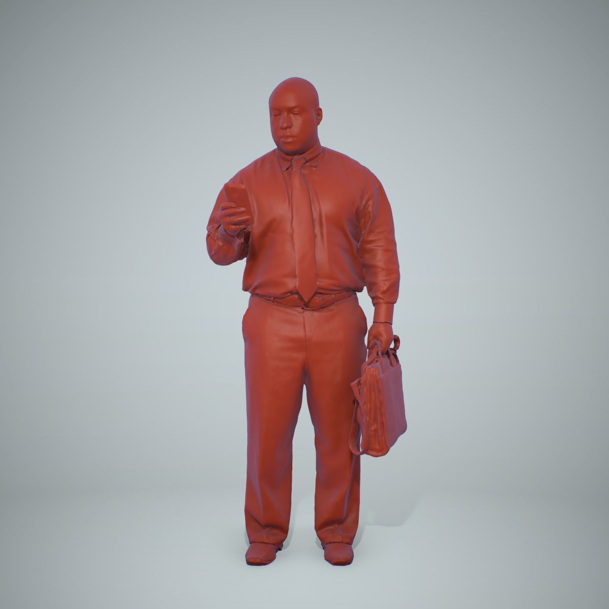 Business Man with Phone and Suitcase BMan0201-HD2-O01P01-S 3D model_36