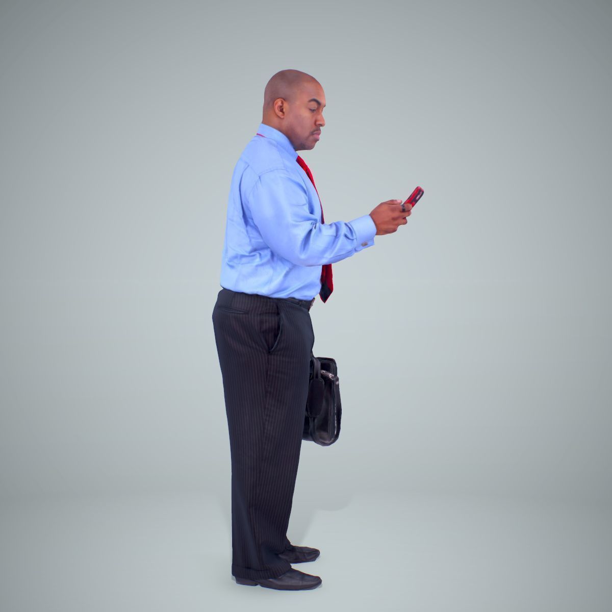 Business Man with Phone and Suitcase BMan0201-HD2-O01P01-S 3D model_28