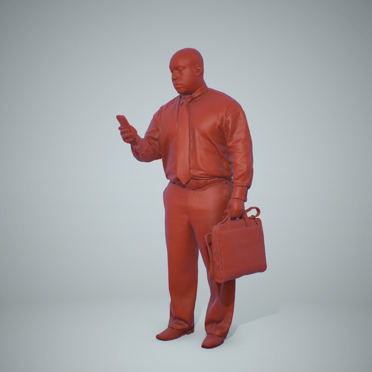 Business Man with Phone and Suitcase BMan0201-HD2-O01P01-S 3D model_39