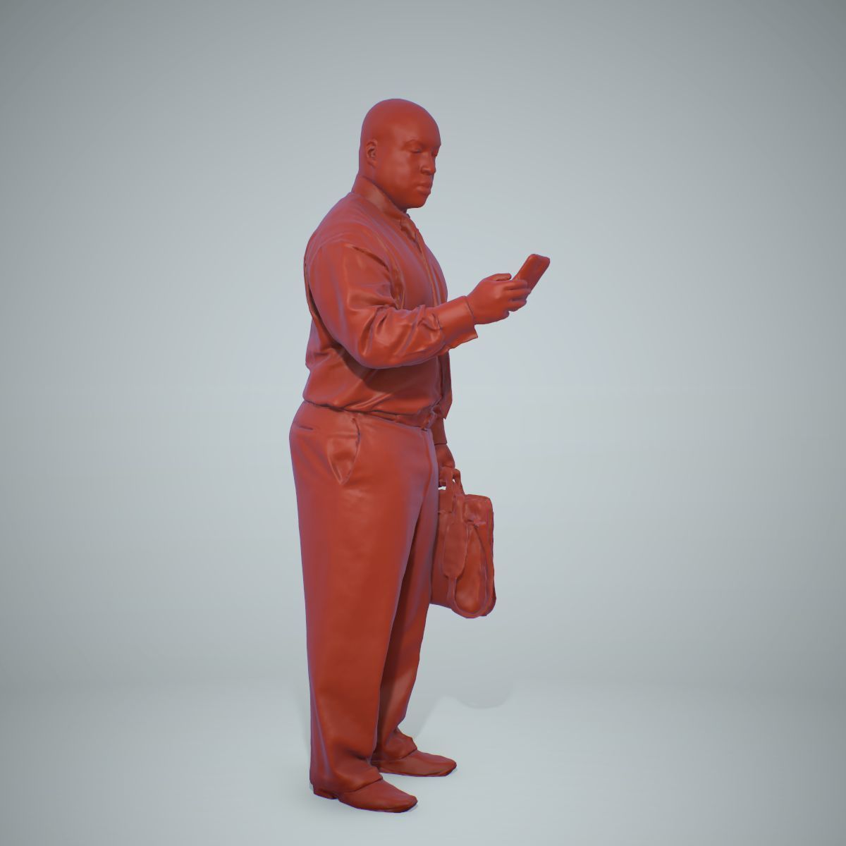 Business Man with Phone and Suitcase BMan0201-HD2-O01P01-S 3D model_65