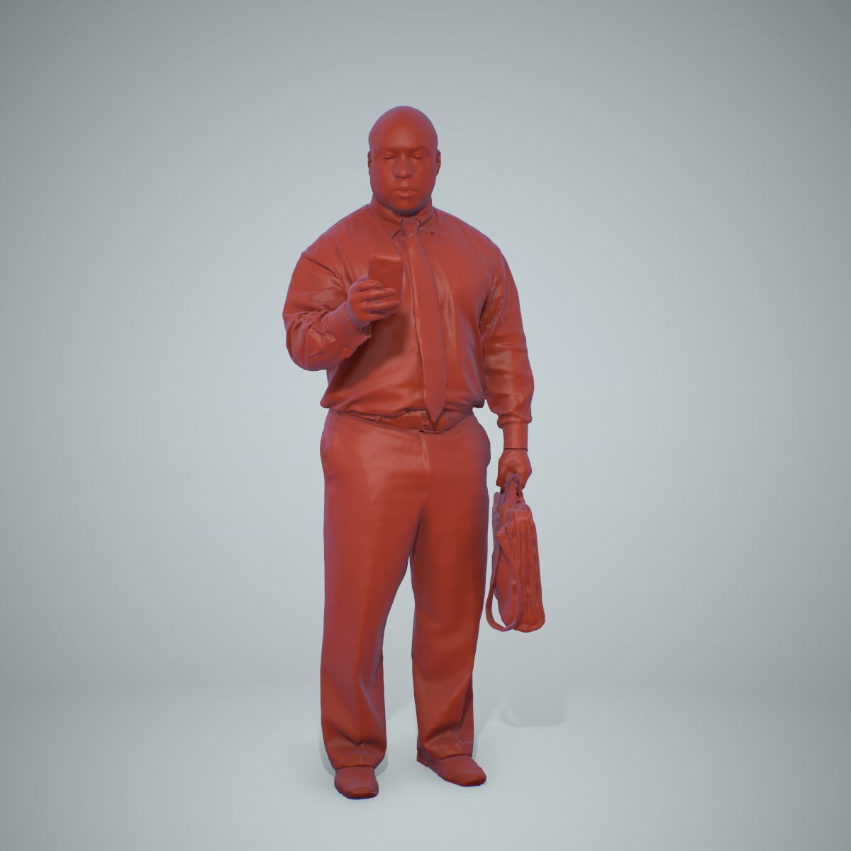 Business Man with Phone and Suitcase BMan0201-HD2-O01P01-S 3D model_70