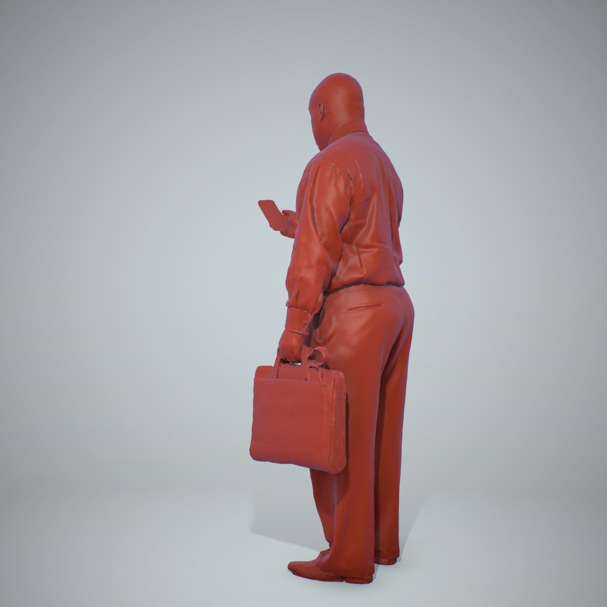 Business Man with Phone and Suitcase BMan0201-HD2-O01P01-S 3D model_48