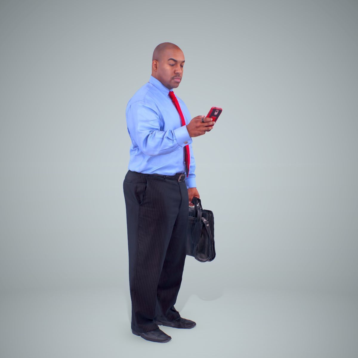 Business Man with Phone and Suitcase BMan0201-HD2-O01P01-S 3D model_31