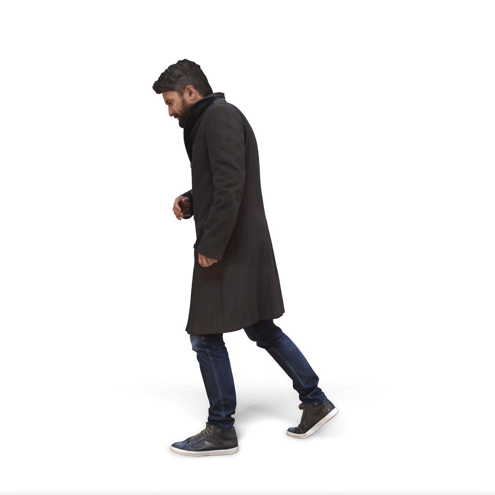 Walking Man with Coat CMan0343-HD2-O02P01-S 3D model_28