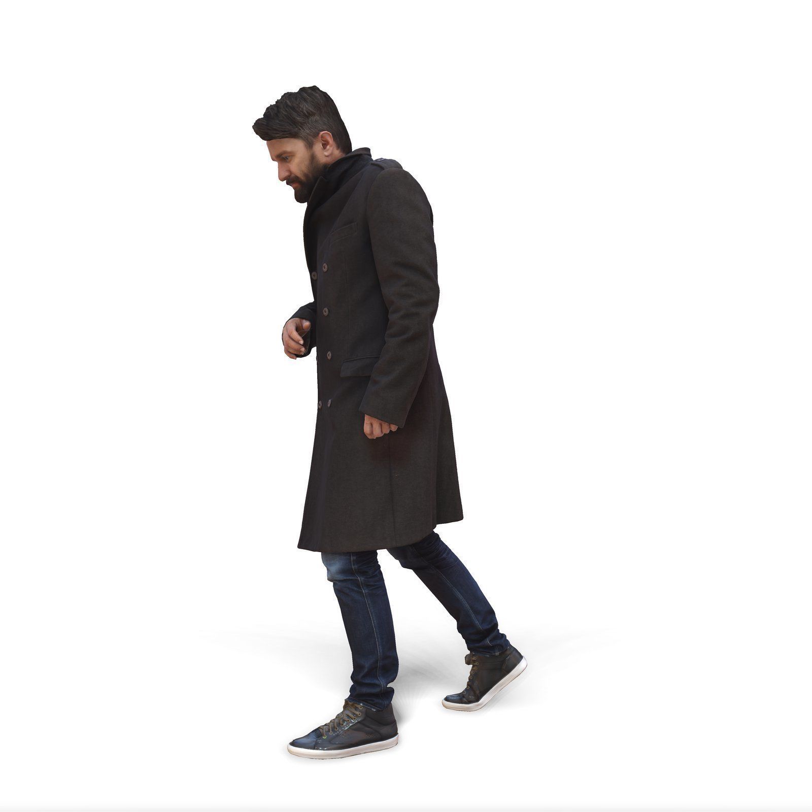 Walking Man with Coat CMan0343-HD2-O02P01-S 3D model_30