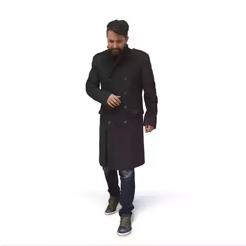 Walking Man with Coat CMan0343-HD2-O02P01-S