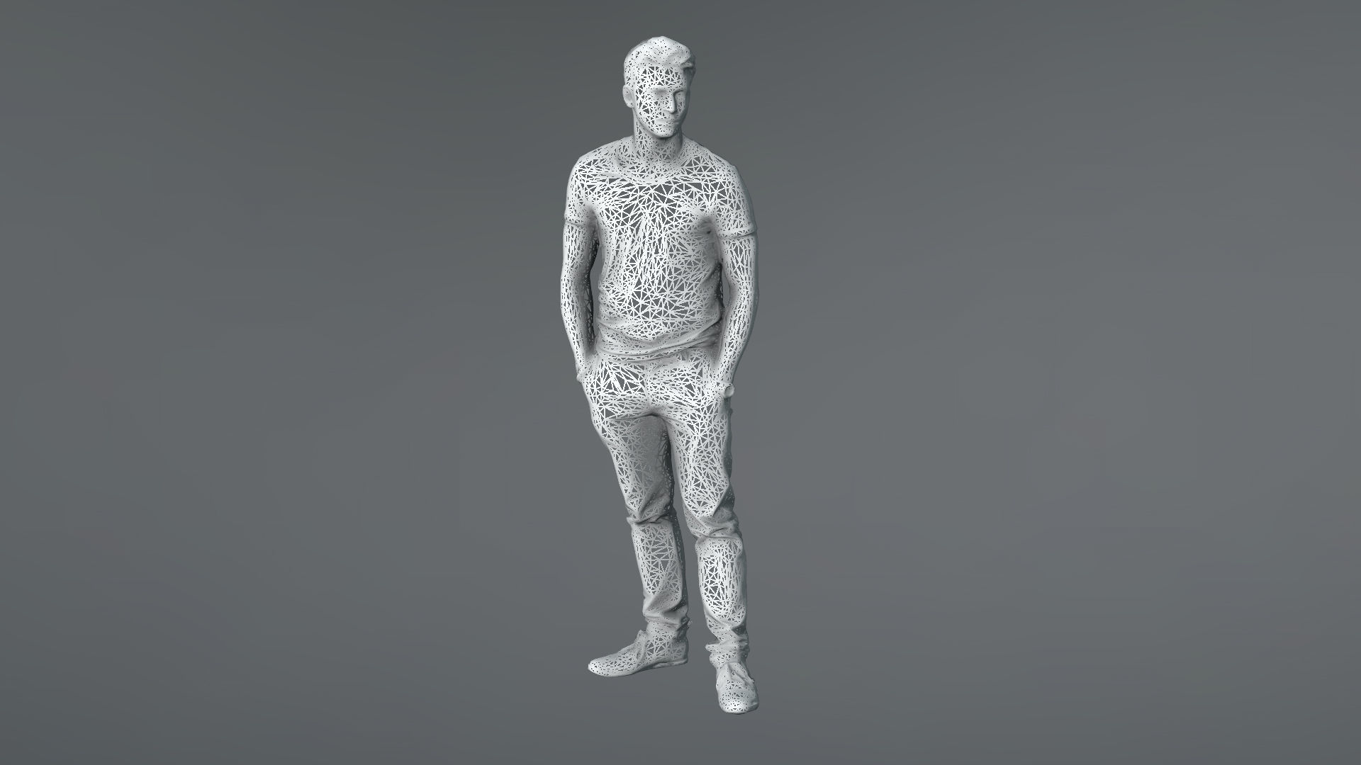Human Character Low-poly 3D model_4