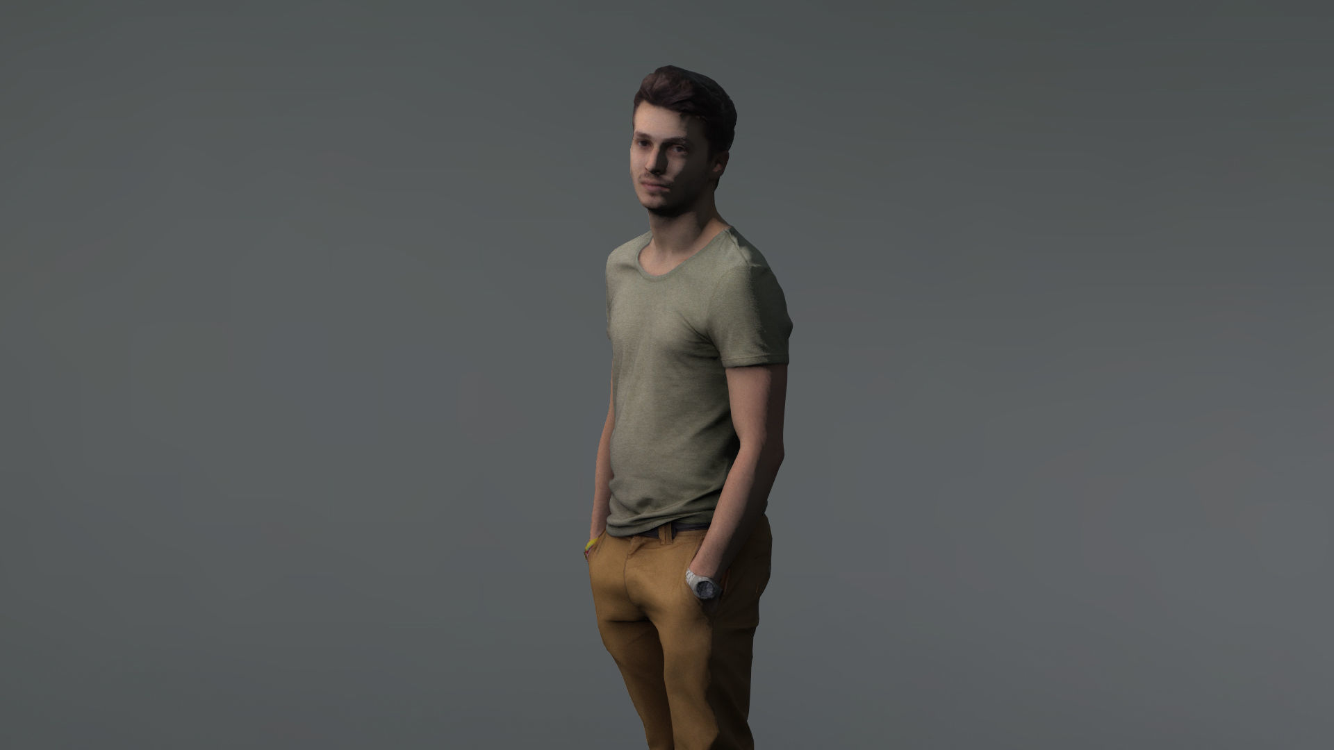 Human Character Low-poly 3D model_1