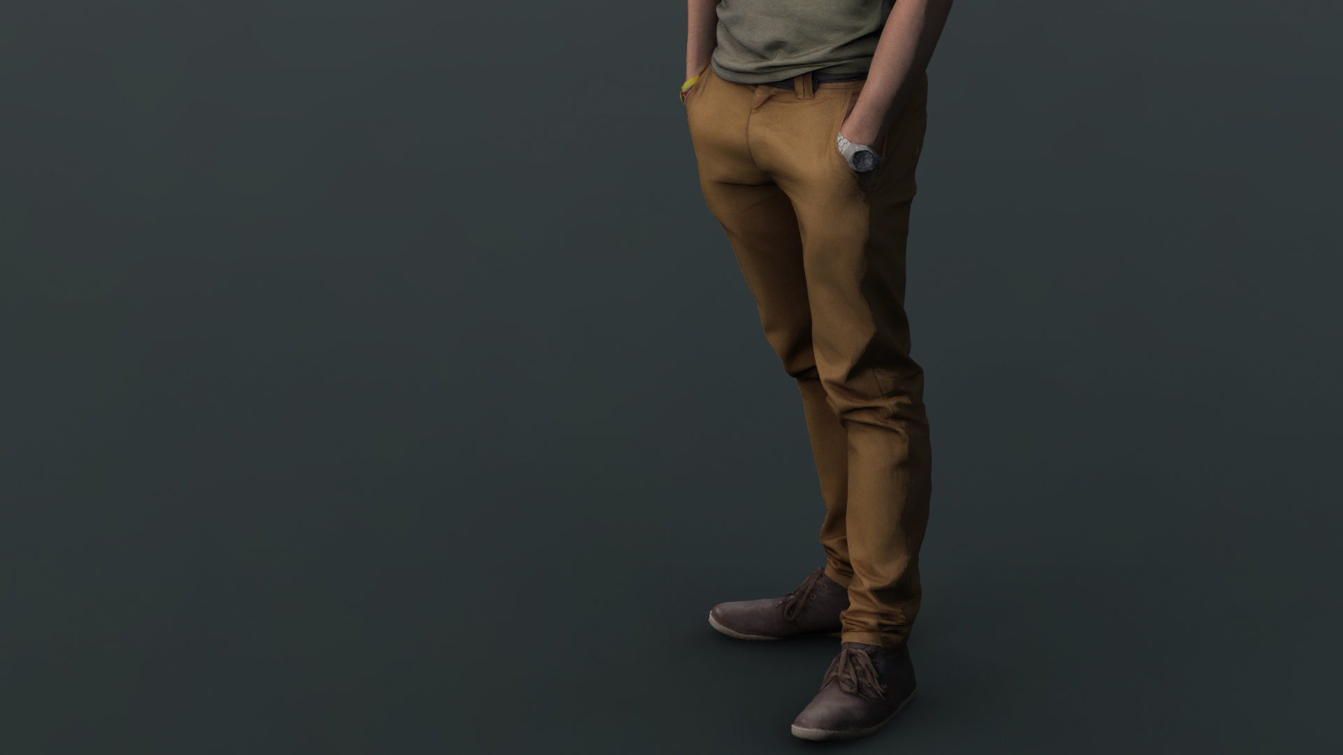 Human Character Low-poly 3D model_3