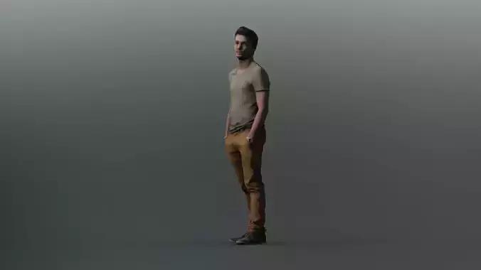 Human Character Low-poly 3D model