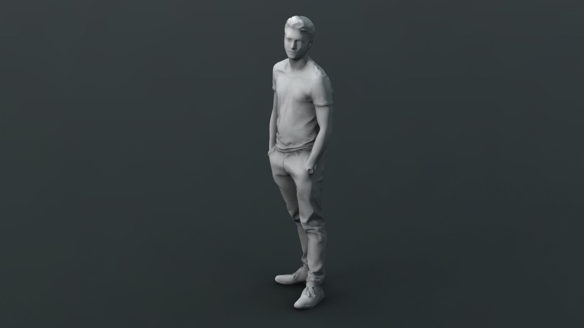 Human Character Low-poly 3D model_5